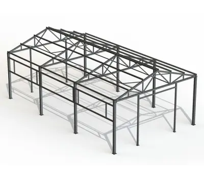 Проект двускатного склада 12x120x4,5