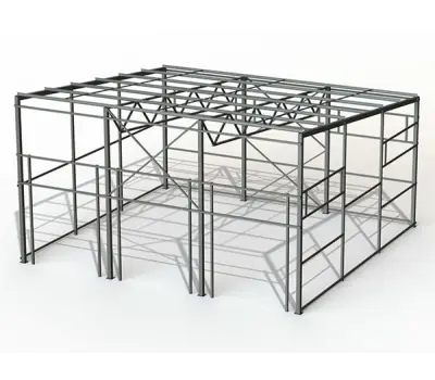 Проект односкатного каркасного склада 15x70x6