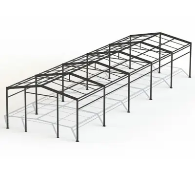 Проект двускатного ангара 12x150x3,8