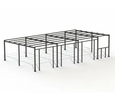 Проект ангара прямостенного с плоской крышей 12x85x3,8