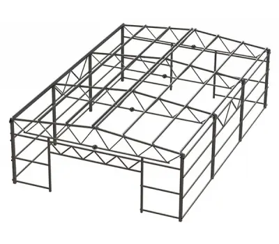 Проект ангара каркасного двускатного 12x100x4